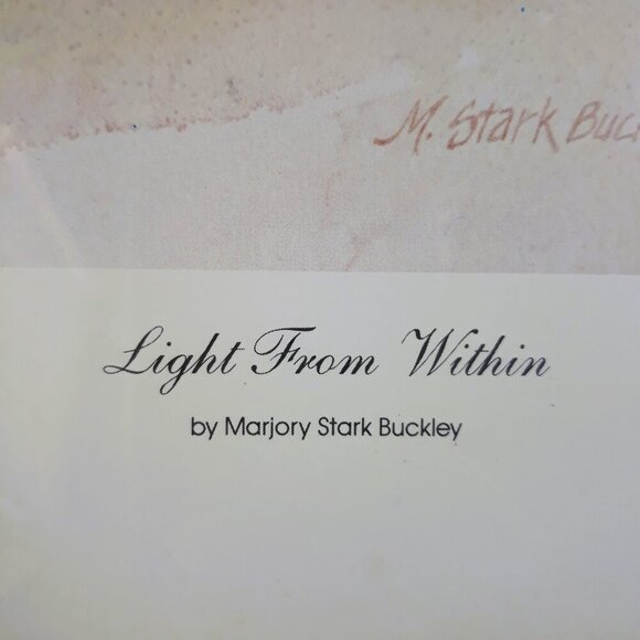 Light From Within by Majory Stark Buckley Watercolor Print Signed 12x14 - Picture 4 of 6